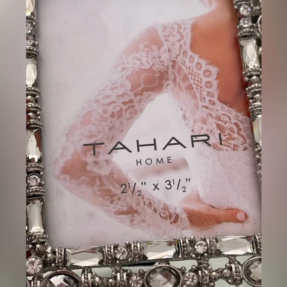 Tahari Silver Decorative photo Frame and Box Set